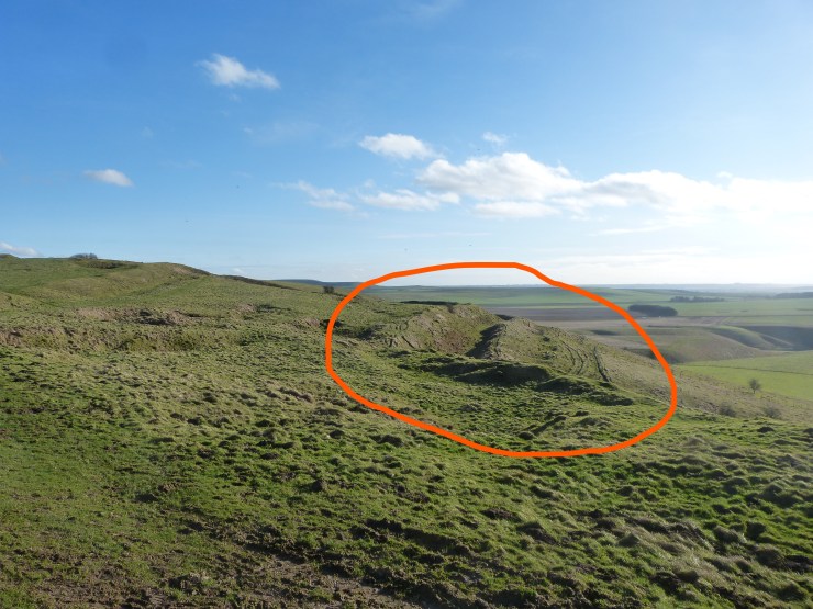 Oldbury Castle ramparts