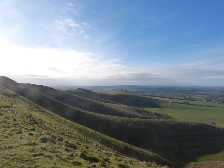The view west from Oldbury Castle 2